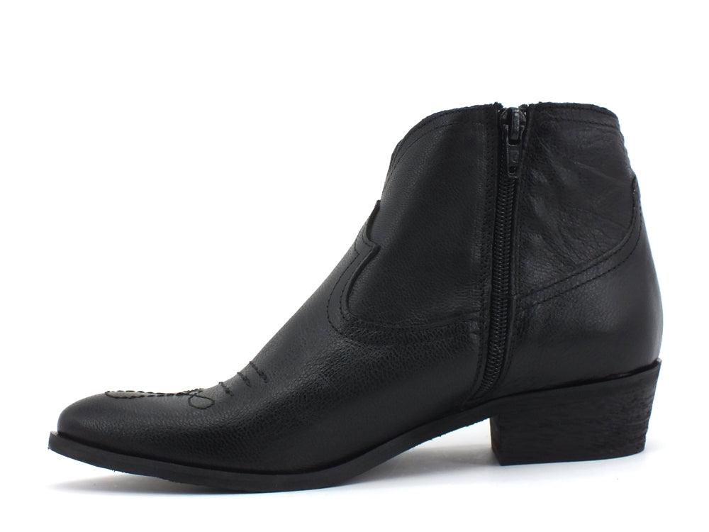 DIVINE FOLLIE Stivaletto Texano Nero 4313 - Sandrini Calzature e Abbigliamento