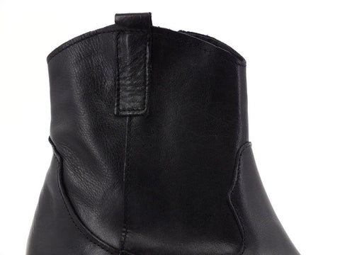 DIVINE FOLLIE Texano Pelle Ricamo Nero DF611 - Sandrini Calzature e Abbigliamento