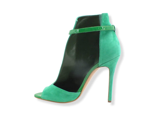 DIVINE FOLLIE Tronchetto Tacco Alto Fibbia Verde ATTRAENTE - Sandrini Calzature e Abbigliamento