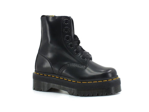 DR. MARTENS Anfibio Platform Buttero Black MOLLY-24861001 - Sandrini Calzature e Abbigliamento