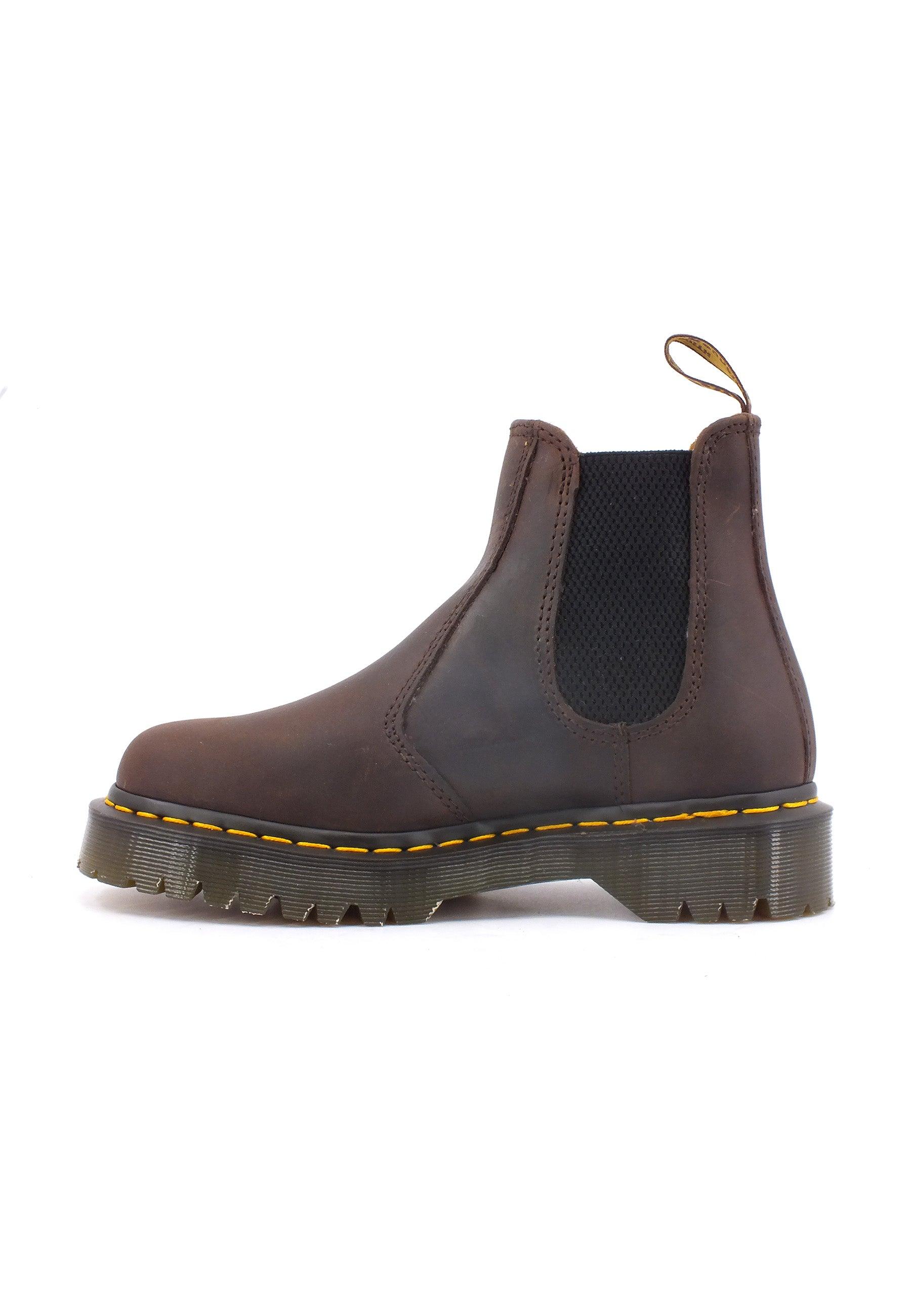 DR. MARTENS Bex Crazy Horse Stivaletto Polacco Donna Dark Brown 2976-BEX-27896201 - Sandrini Calzature e Abbigliamento