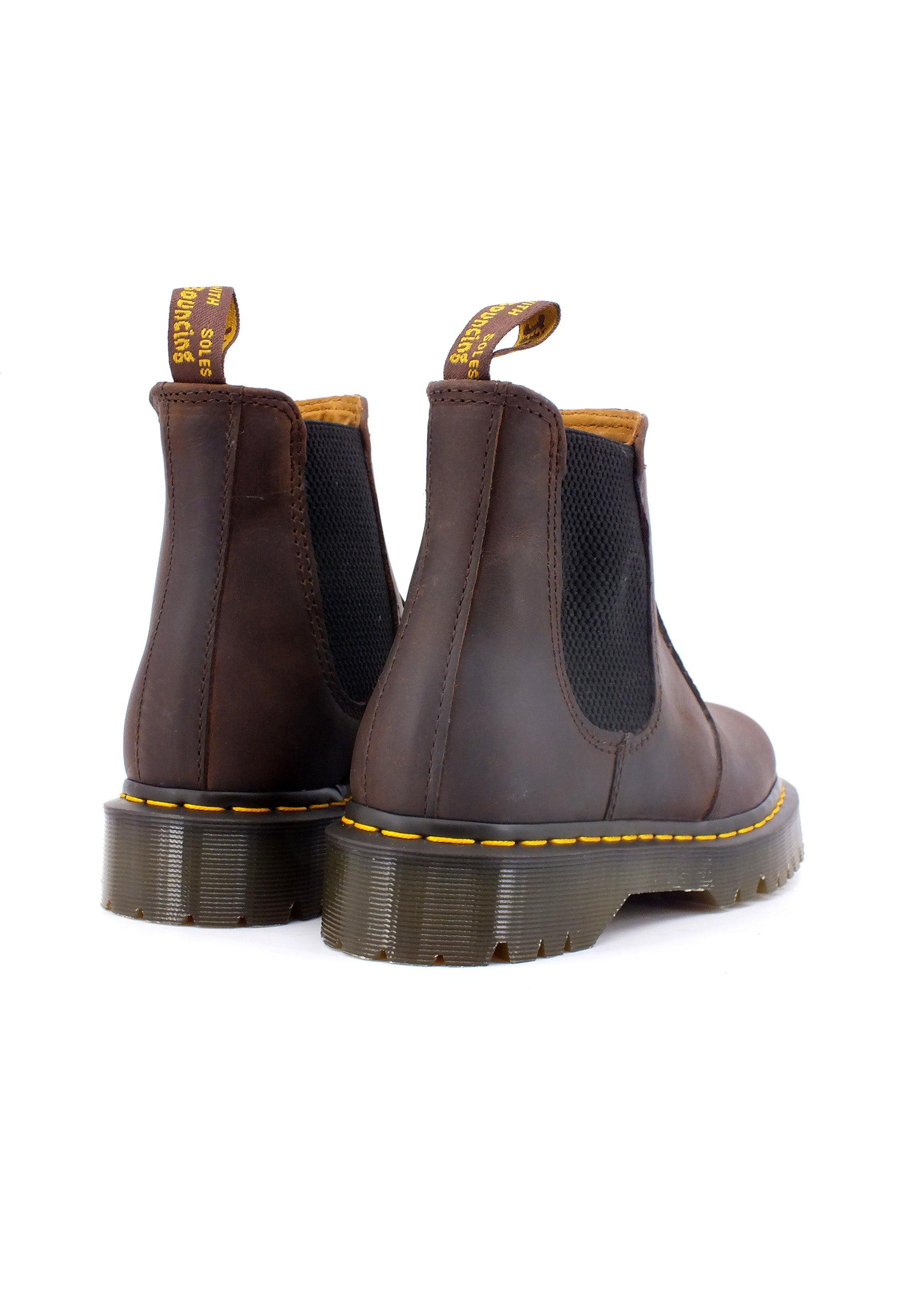 DR. MARTENS Bex Crazy Horse Stivaletto Polacco Donna Dark Brown 2976-BEX-27896201 - Sandrini Calzature e Abbigliamento