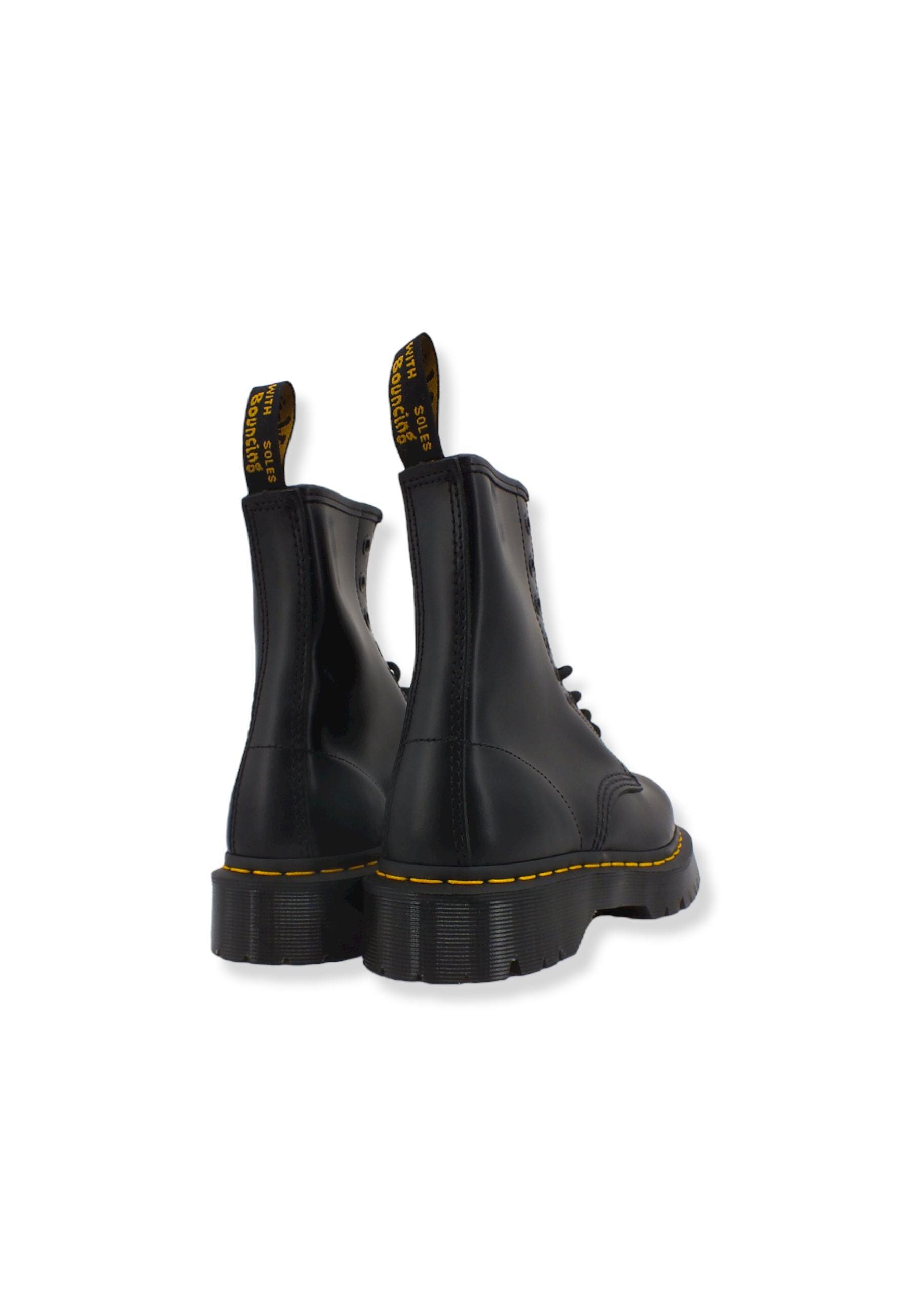 DR. MARTENS Bex Smooth Stivaletto Anfibio Donna 8 Fori Black 1460BEX-25345001 - Sandrini Calzature e Abbigliamento