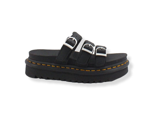 DR. MARTENS Blaire Slide 3 Fibbie Ciabatta Donna Black BLAIRE-254560001 - Sandrini Calzature e Abbigliamento