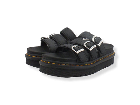DR. MARTENS Blaire Slide 3 Fibbie Ciabatta Donna Black BLAIRE-254560001 - Sandrini Calzature e Abbigliamento
