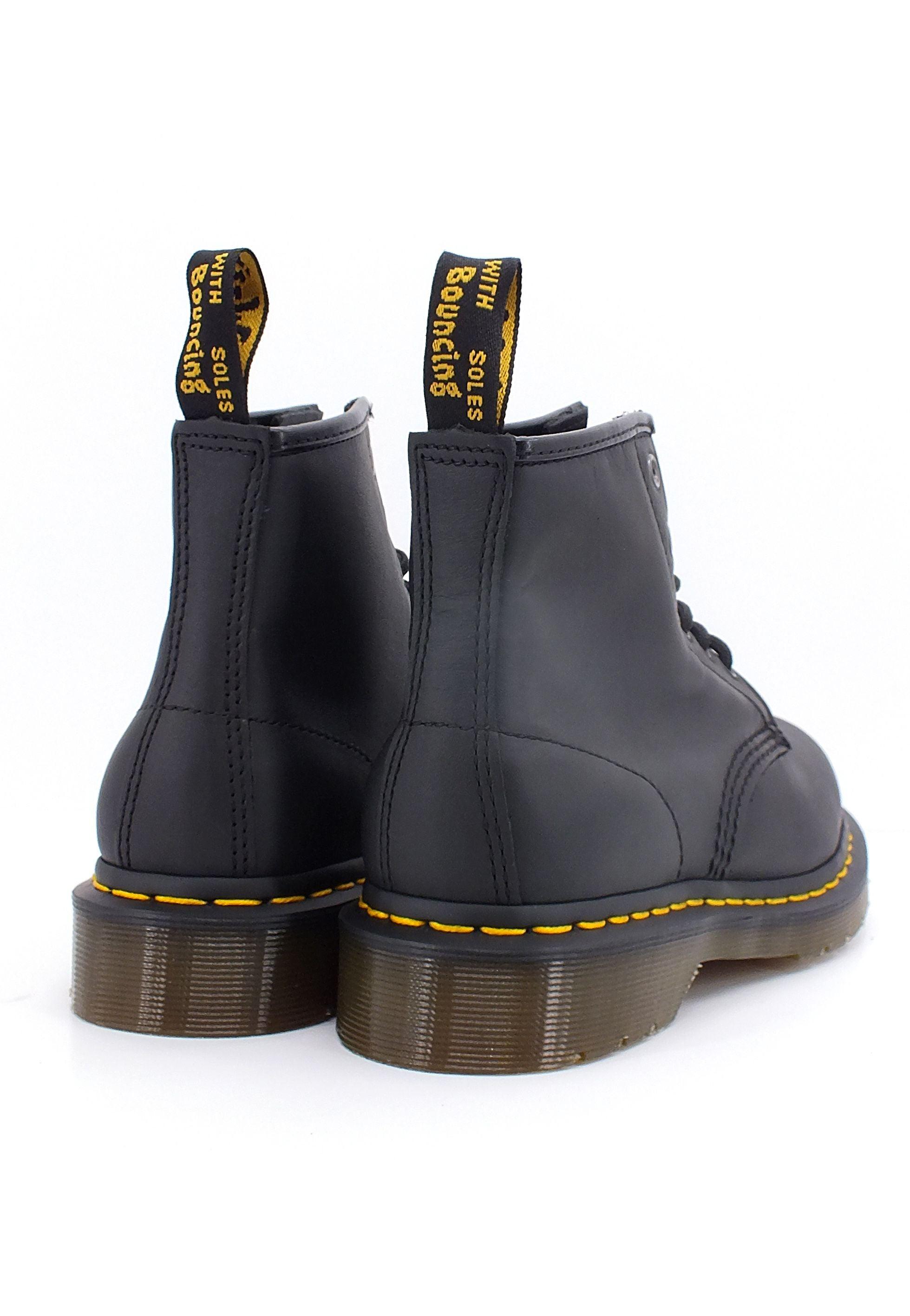 DR. MARTENS Buttero Stivaletto Anfibio 6 Fori Donna Black 101-26409001 - Sandrini Calzature e Abbigliamento