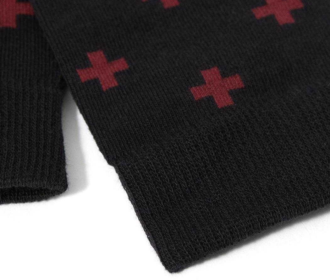 DR. MARTENS Cross Logo Sock Calzini Black Cherry Red AC623002 - Sandrini Calzature e Abbigliamento