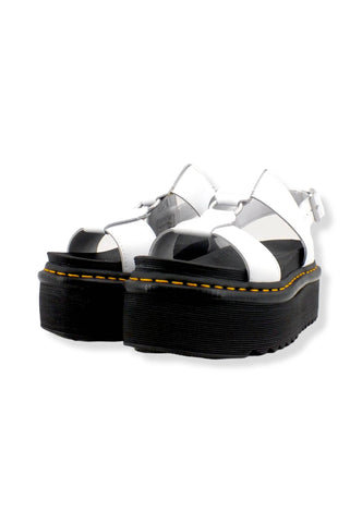 DR. MARTENS Francis Sandalo Platform Donna White FRANCIS-26525100 - Sandrini Calzature e Abbigliamento