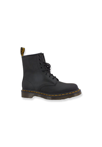 DR. MARTENS Greasy Stivaletto Anfibio Donna 8 Fori Black 1460-11822003 - Sandrini Calzature e Abbigliamento