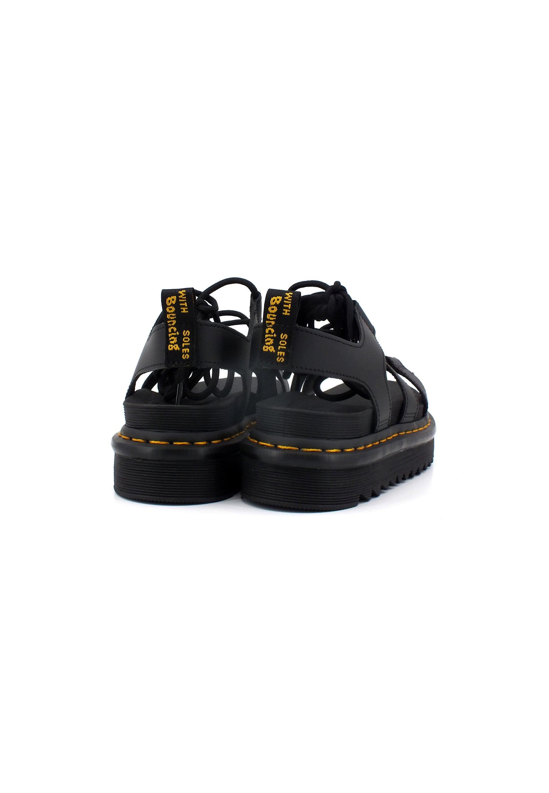 DR. MARTENS Hydro Sandalo Donna Black NARTILLA-24641001 - Sandrini Calzature e Abbigliamento