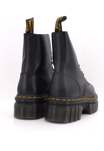 DR. MARTENS Nappa Lux Stivaletto Anfibio Donna Black AUDRICKEYEBOOT-27149001 - Sandrini Calzature e Abbigliamento