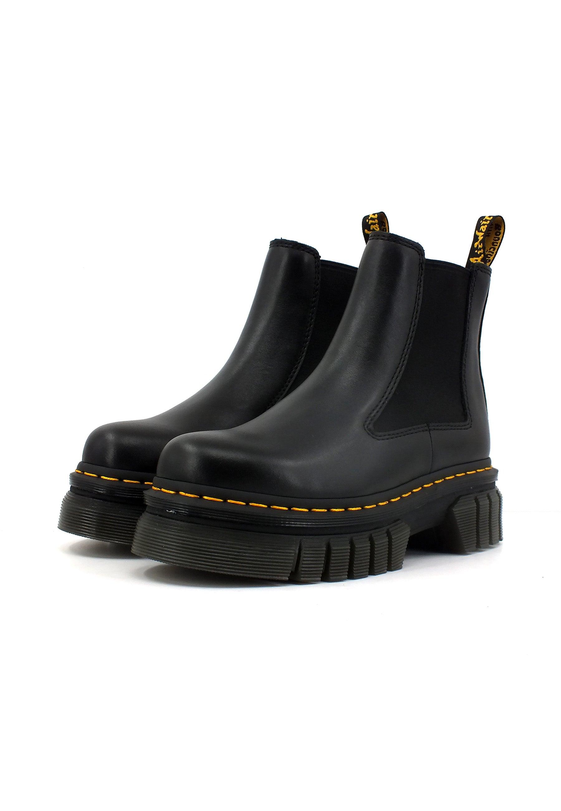 DR. MARTENS Nappa Lux Stivaletto Polacco Donna Black AUDRICK-CHELSEA27148001 - Sandrini Calzature e Abbigliamento