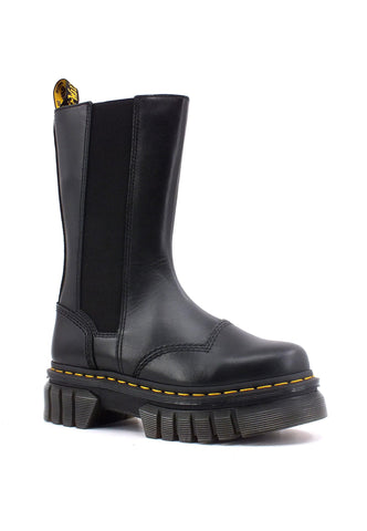 DR. MARTENS Nappa Lux Stivaletto Polacco Hi Donna Black AUDRICKCHELSEATALL-30966001 - Sandrini Calzature e Abbigliamento