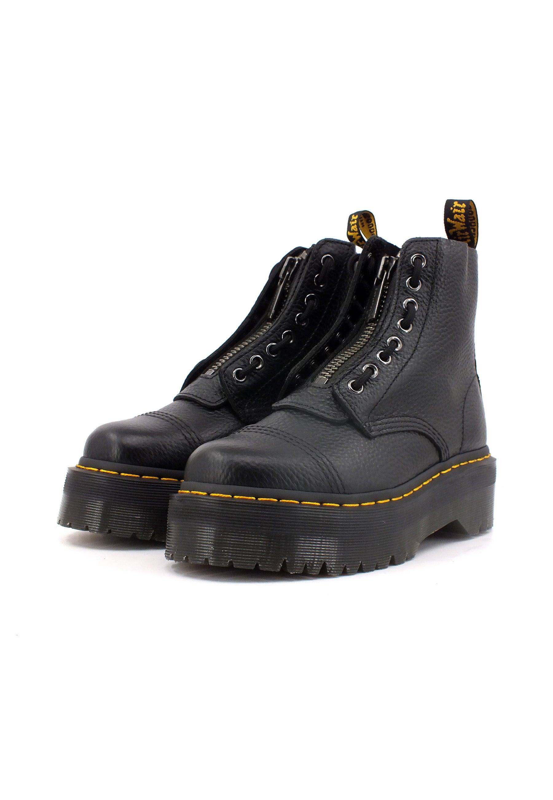 DR. MARTENS Nappa Milled Stivaletto Anfibio Donna Black SINCLAIR-22564001 - Sandrini Calzature e Abbigliamento