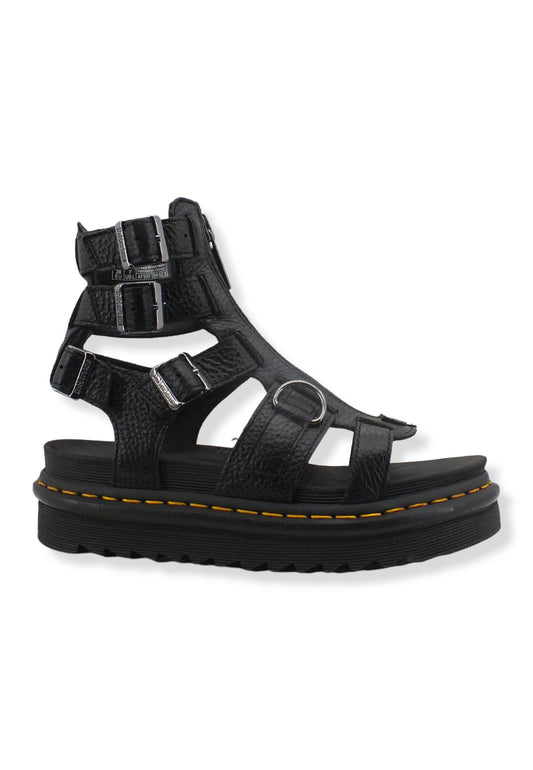 DR. MARTENS Olson Milled Nappa Sandalo Donna Black OLSON-26561001 - Sandrini Calzature e Abbigliamento