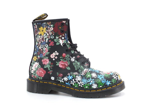 DR. MARTENS Pascal Anfibio Floreal Mash Up Backhand White Black 1460-PASCAL-26920101 - Sandrini Calzature e Abbigliamento