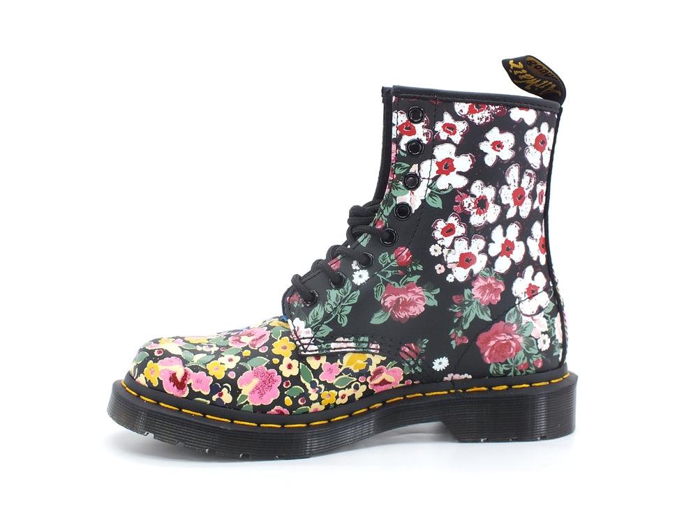 DR. MARTENS Pascal Anfibio Floreal Mash Up Backhand White Black 1460-PASCAL-26920101 - Sandrini Calzature e Abbigliamento