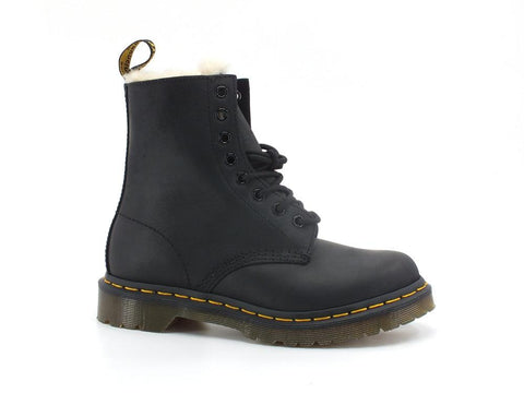 DR. MARTENS Serena Burnished Wyoming Anfibio Pelo Black 1460-21797001 - Sandrini Calzature e Abbigliamento