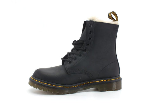 DR. MARTENS Serena Burnished Wyoming Anfibio Pelo Black 1460-21797001 - Sandrini Calzature e Abbigliamento