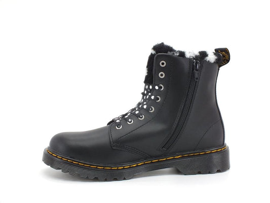 DR. MARTENS Serena Romario Anfibio Lacci Pelo Black 1460Y-26998001 - Sandrini Calzature e Abbigliamento