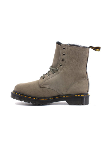 DR. MARTENS Stivaletto Anfibio Pelo Donna Nickel Grey 1460-SERENA-30953059 - Sandrini Calzature e Abbigliamento