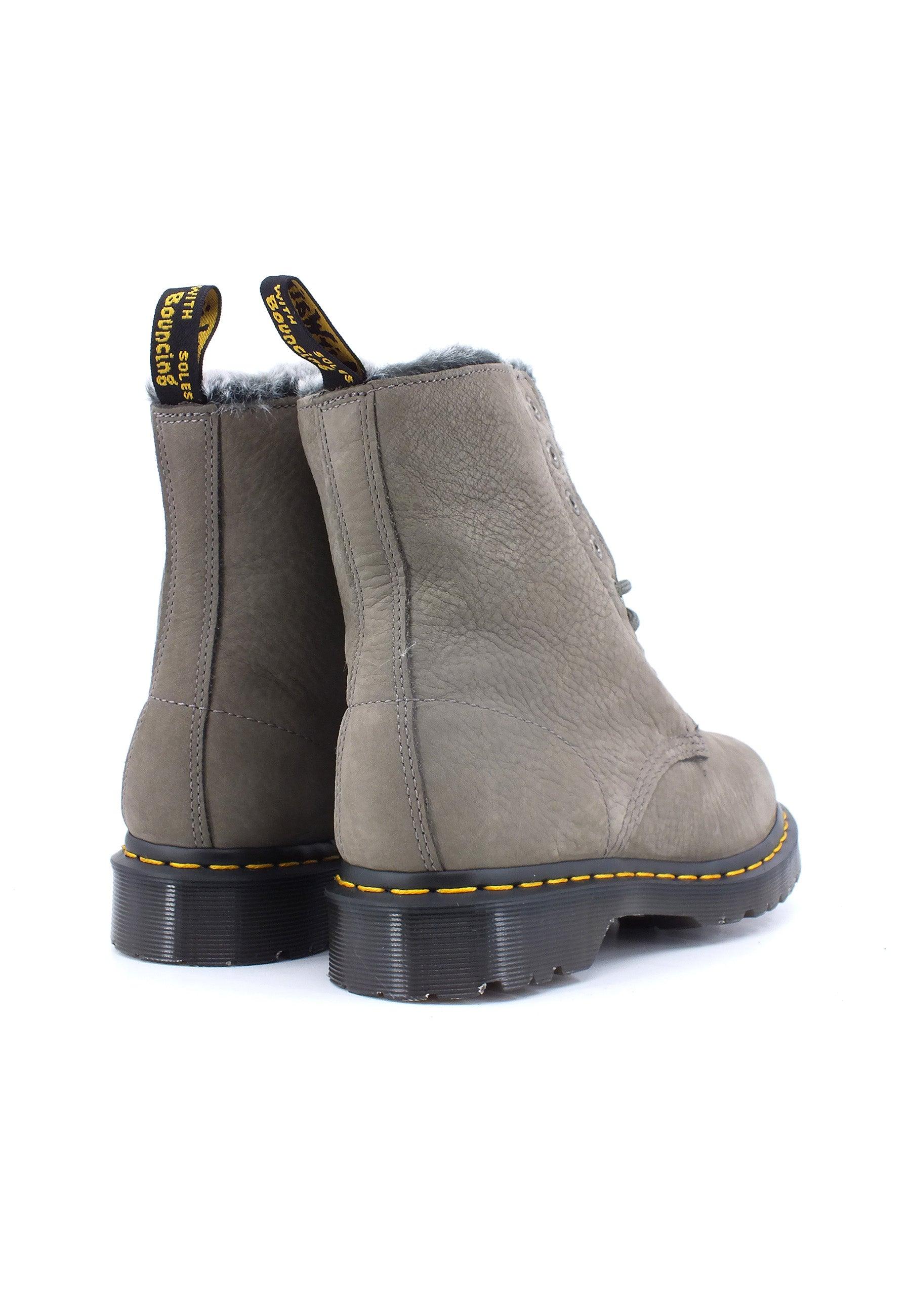 DR. MARTENS Stivaletto Anfibio Pelo Donna Nickel Grey 1460-SERENA-30953059 - Sandrini Calzature e Abbigliamento