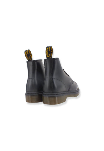 DR. MARTENS Stivaletto Anfibio Smooth Donna 6 Fori Black 101-24255001 - Sandrini Calzature e Abbigliamento