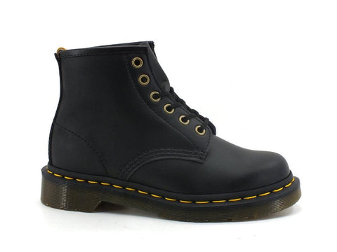 DR. MARTENS Vegan Felix Rub Off 6 Eyes Anfibio Black 101-VEGAN-23984001 - Sandrini Calzature e Abbigliamento