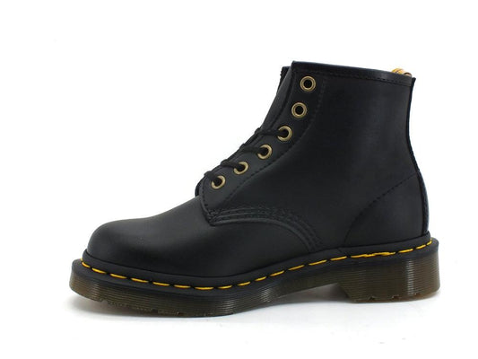 DR. MARTENS Vegan Felix Rub Off 6 Eyes Anfibio Black 101-VEGAN-23984001 - Sandrini Calzature e Abbigliamento