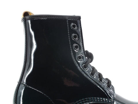 DR. MARTENS Vegan Gloss Pull Up Anfibio Black Green 1460-VEGAN-26887431 - Sandrini Calzature e Abbigliamento