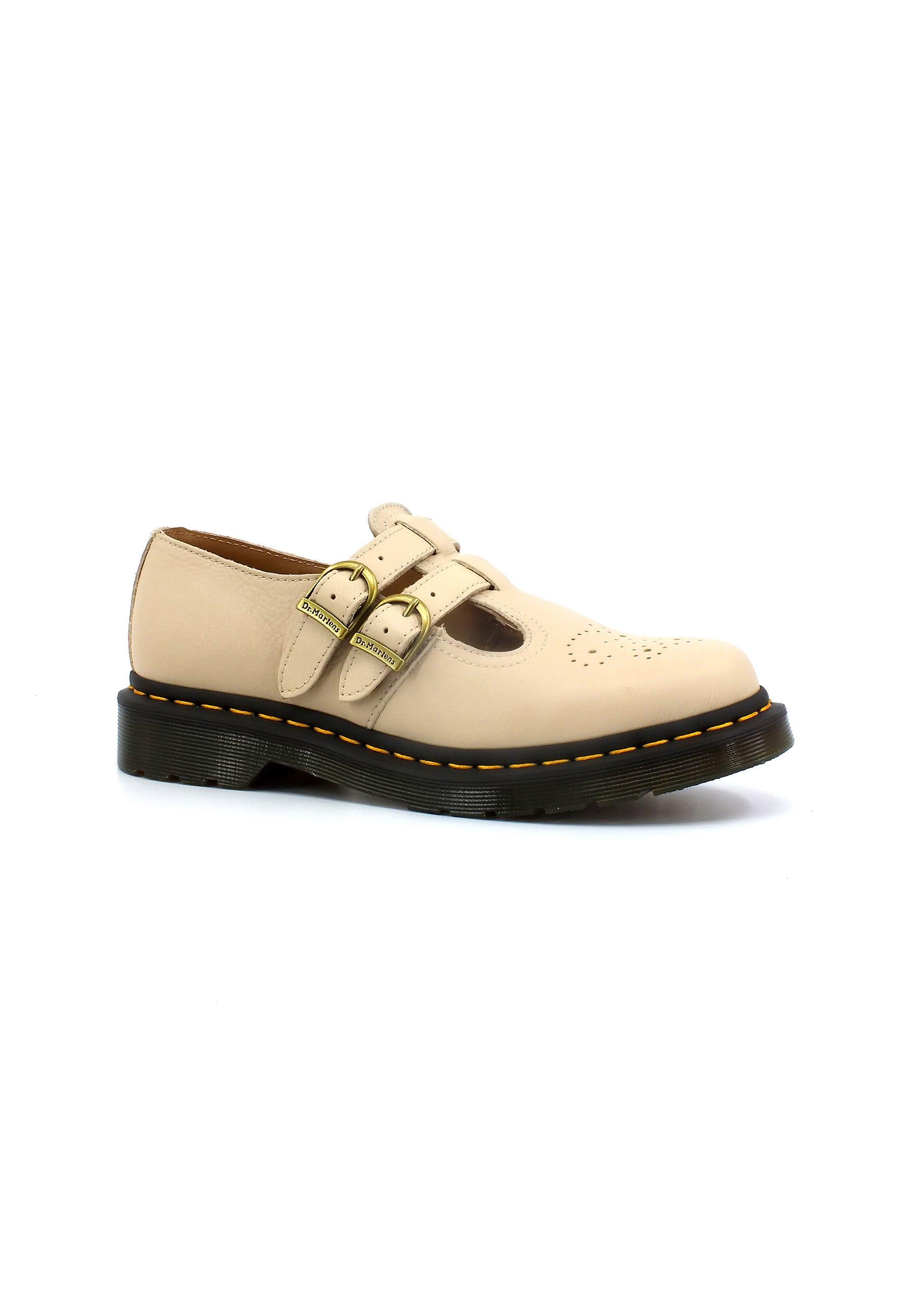 DR. MARTENS Virginia Ballerina Donna Beige 8065-MARYJANE-30692292 - Sandrini Calzature e Abbigliamento