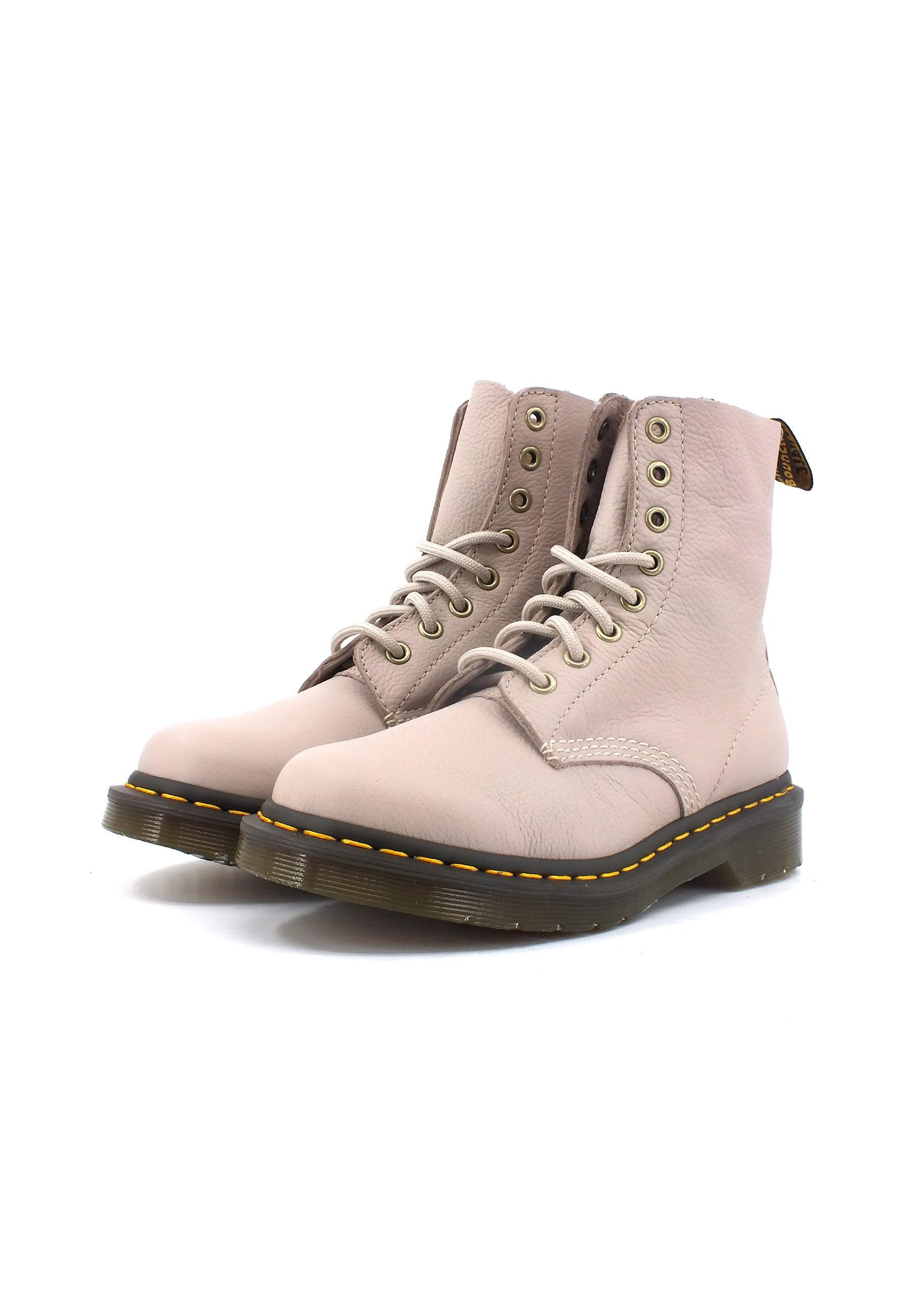 DR. MARTENS Virginia Stivaletto Anfibio Donna Vintage Taupe 1460-PASCAL-30920348 - Sandrini Calzature e Abbigliamento