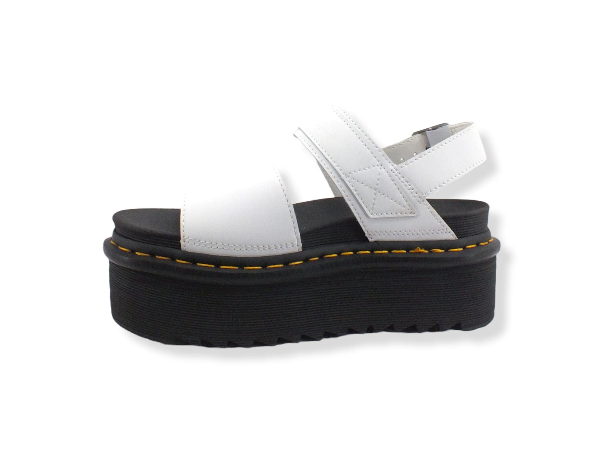DR. MARTENS Voss Quad Sandalo Platform Donna White VOSSQUAD-26725100 - Sandrini Calzature e Abbigliamento
