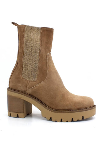 E' MIA Stivaletto Polacco Hi Tacco Donna Camel SALICE - Sandrini Calzature e Abbigliamento