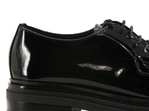 E'MIA Stringata Derby Vernice Nero MARINA - Sandrini Calzature e Abbigliamento
