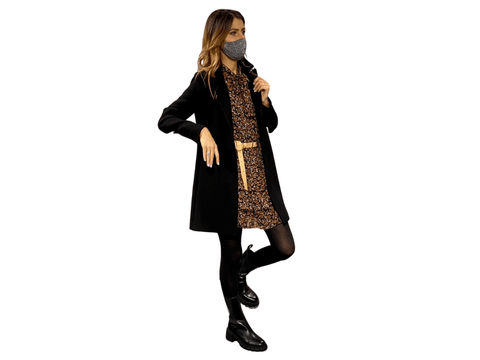 EMME MARELLA Cappotto Bottoni Nero RASOIO - Sandrini Calzature e Abbigliamento