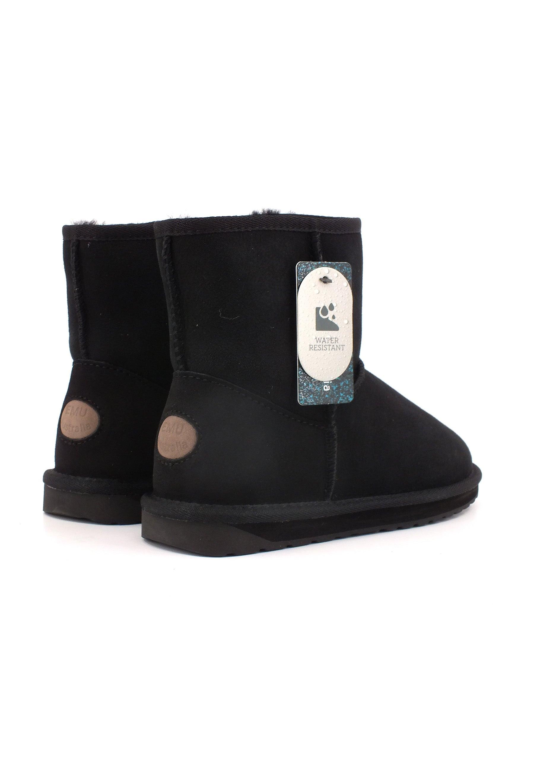 EMU Stinger Mini Stivaletto Pelo Donna Black W10003 - Sandrini Calzature e Abbigliamento