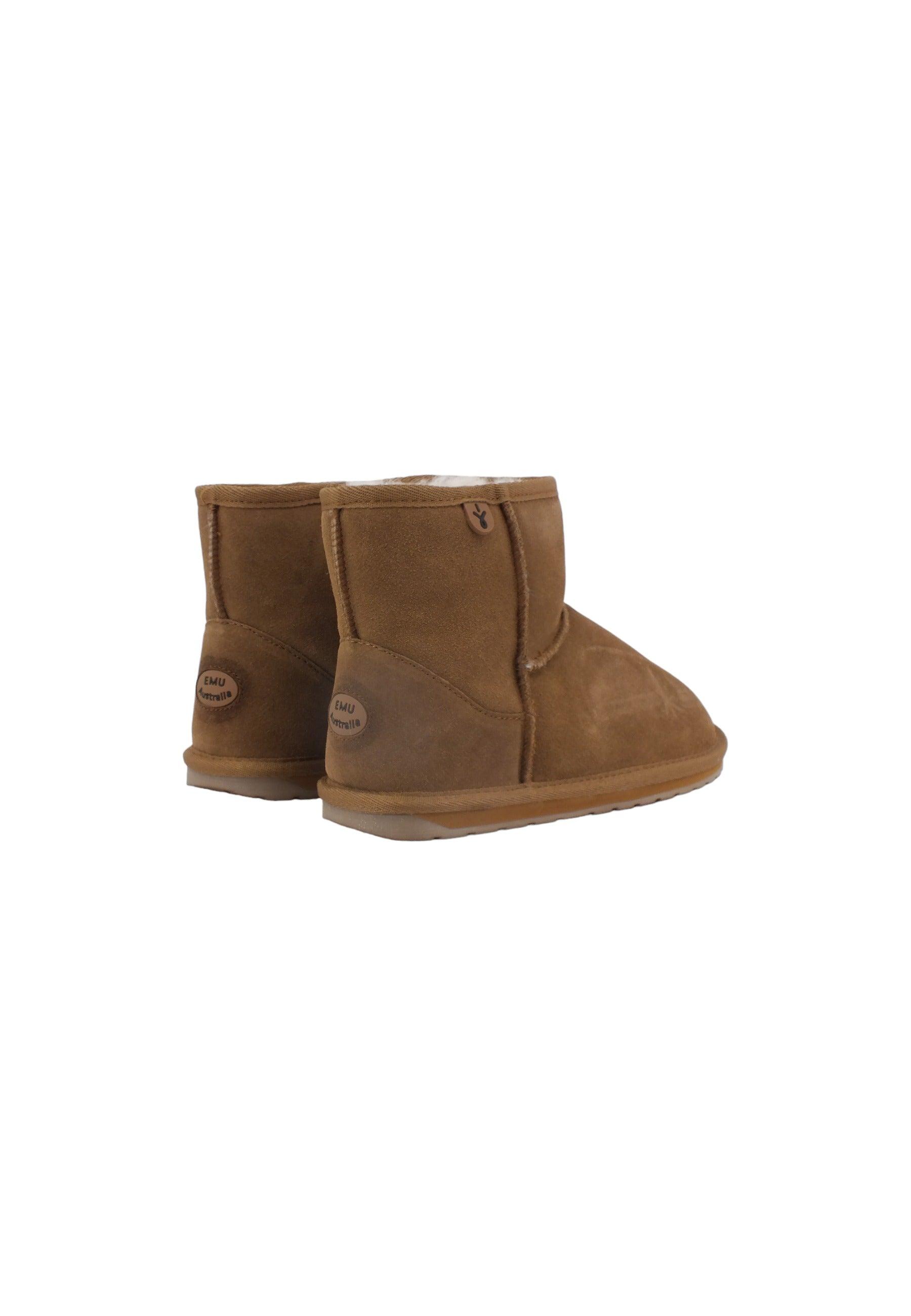 EMU Wallaby Mini Stivaletto Pelo Bimbo Chestnut K10103 - Sandrini Calzature e Abbigliamento