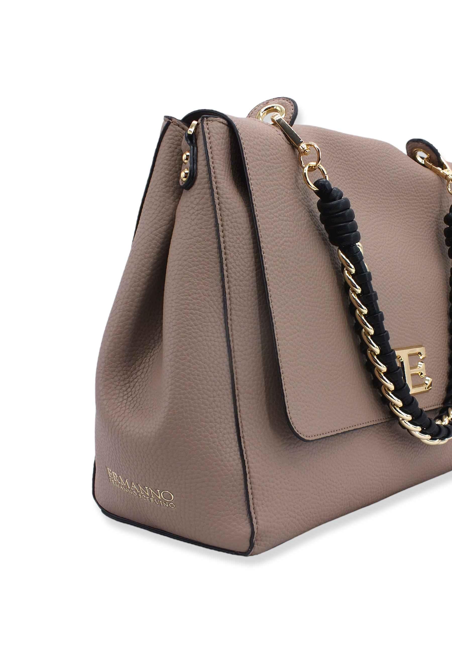 ERMANNO SCERVINO Eba Borsa Flap Beige Taupe 12401393 - Sandrini Calzature e Abbigliamento