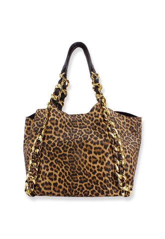 ERMANNO SCERVINO Mavis Tote Borsa Fantasia Leopard 12401415 - Sandrini Calzature e Abbigliamento