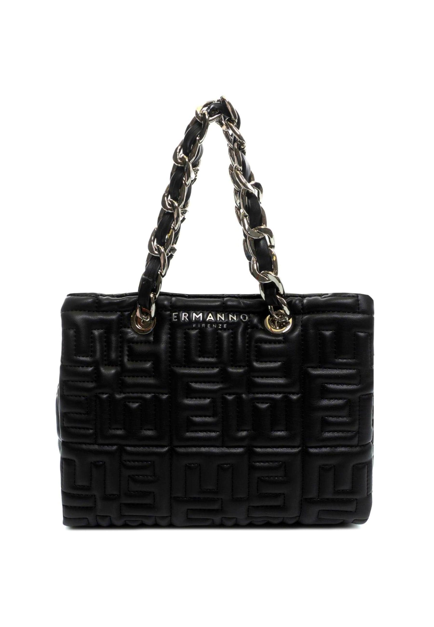 ERMANNO SCERVINO Polly Borsa Double Handle Black 12401562 - Sandrini Calzature e Abbigliamento