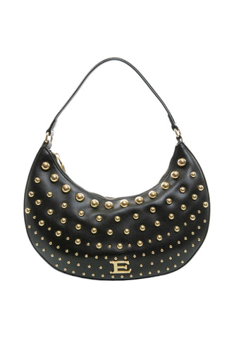 ERMANNO SCERVINO Princess Borsa Hobo Black Gold 12401572 - Sandrini Calzature e Abbigliamento