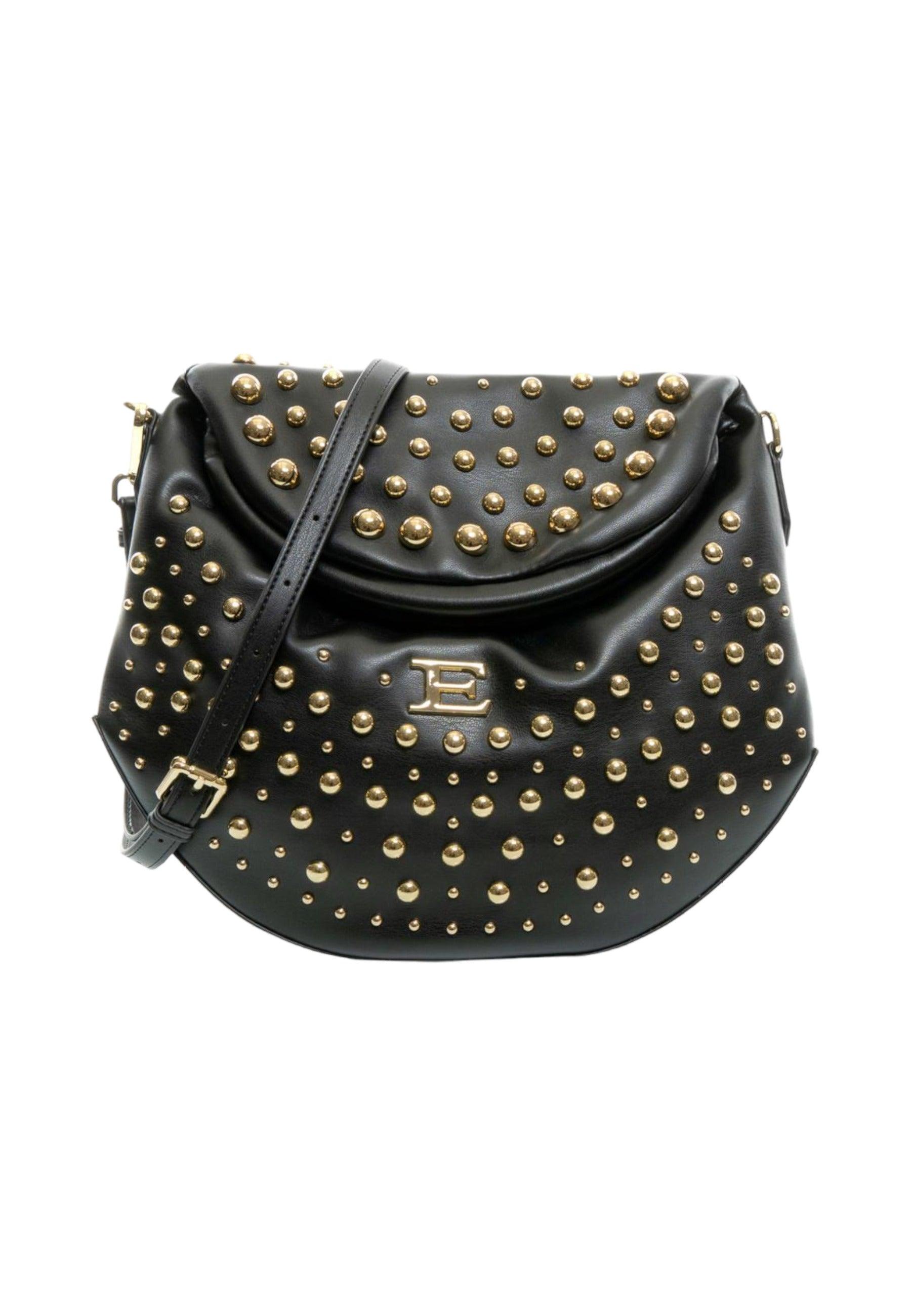 ERMANNO SCERVINO Princess Borsa Shoulder Black Gold 12401574 - Sandrini Calzature e Abbigliamento