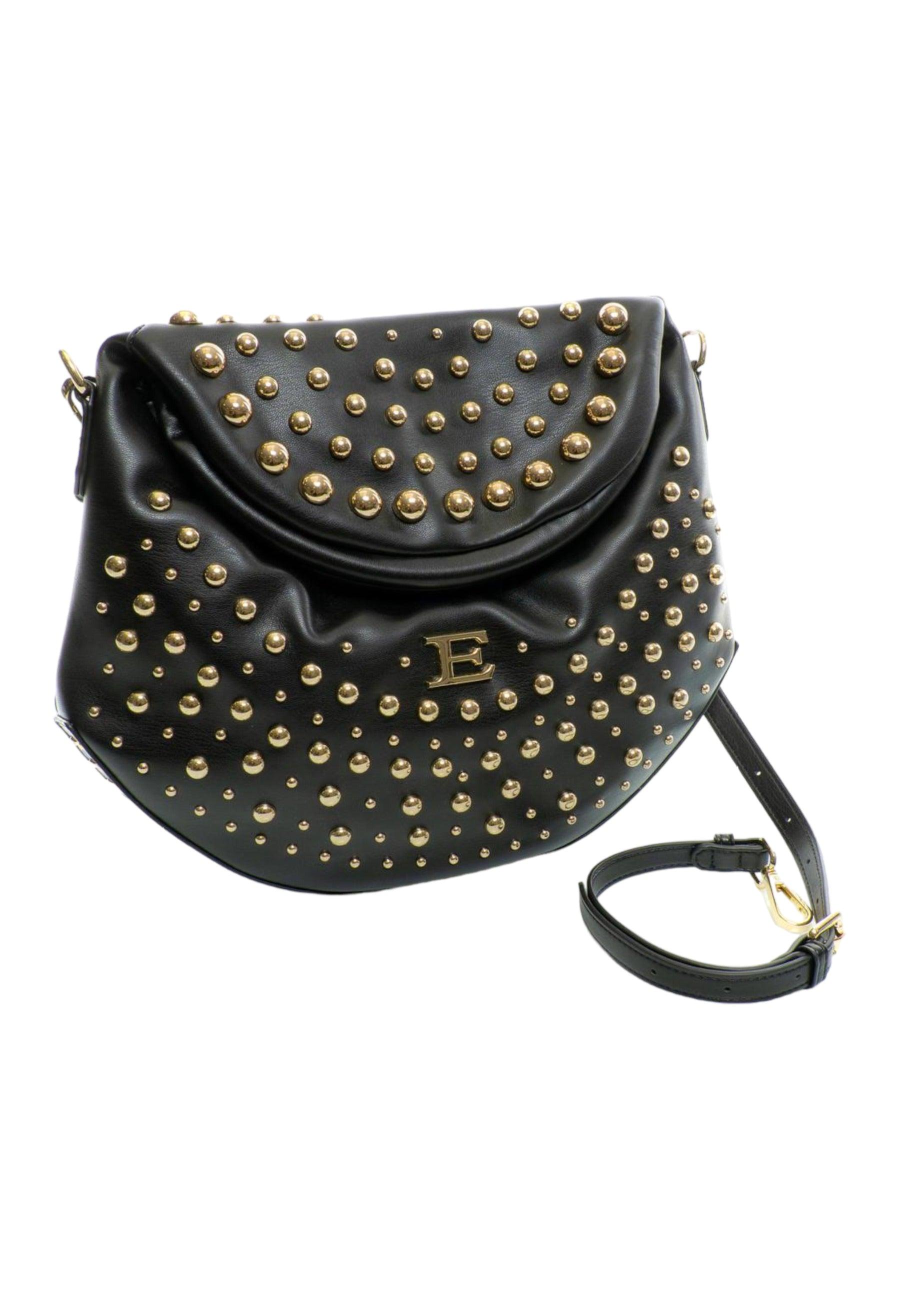 ERMANNO SCERVINO Princess Borsa Shoulder Black Gold 12401574 - Sandrini Calzature e Abbigliamento