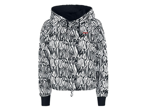 FILA Breza AOP Felpa Zebra Cropped Donna Abstrack Bianco Nero FAW0125 - Sandrini Calzature e Abbigliamento
