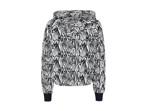 FILA Breza AOP Felpa Zebra Cropped Donna Abstrack Bianco Nero FAW0125 - Sandrini Calzature e Abbigliamento