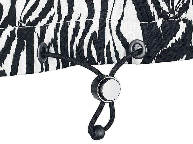 FILA Breza AOP Felpa Zebra Cropped Donna Abstrack Bianco Nero FAW0125 - Sandrini Calzature e Abbigliamento