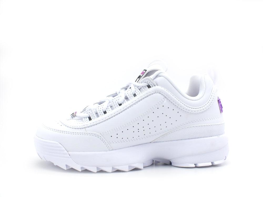 FILA Disruptor Wmn Sneaker Donna White Purple Cactus Flower 1011237.95A - Sandrini Calzature e Abbigliamento
