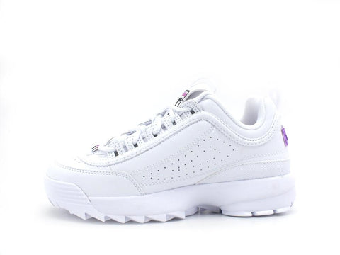 FILA Disruptor Wmn Sneaker Donna White Purple Cactus Flower 1011237.95A - Sandrini Calzature e Abbigliamento