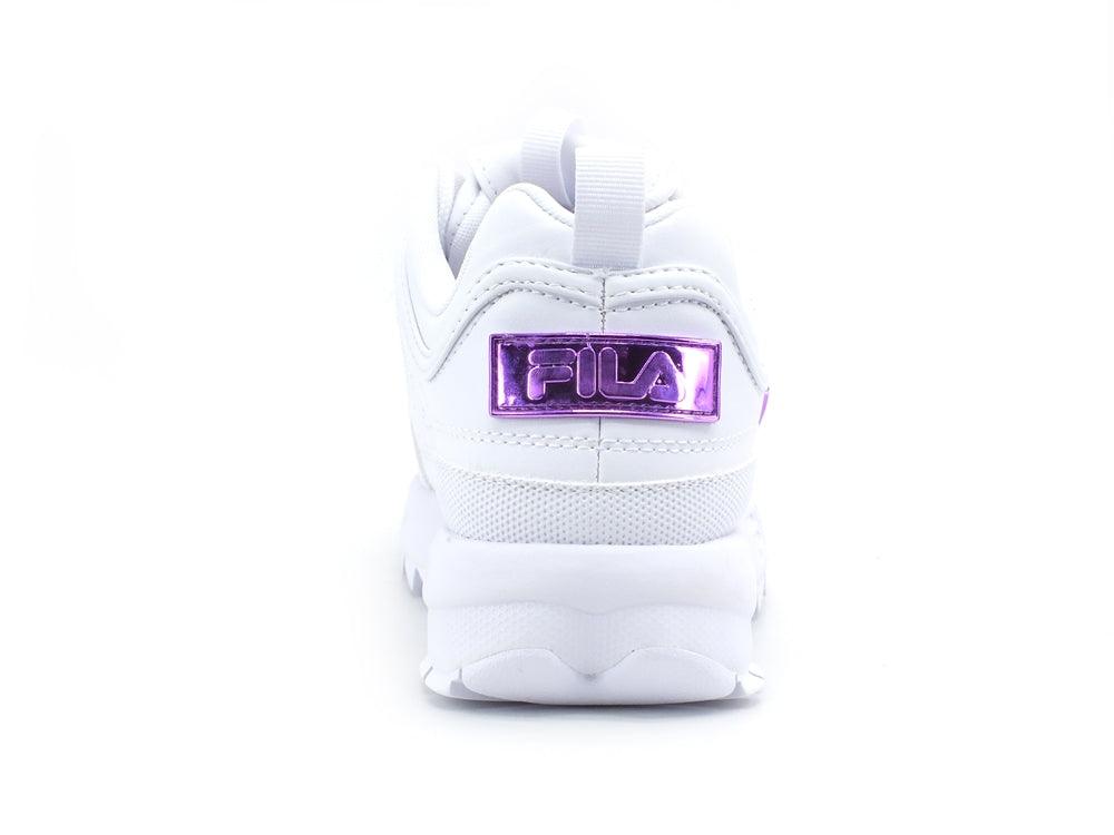 FILA Disruptor Wmn Sneaker Donna White Purple Cactus Flower 1011237.95A - Sandrini Calzature e Abbigliamento
